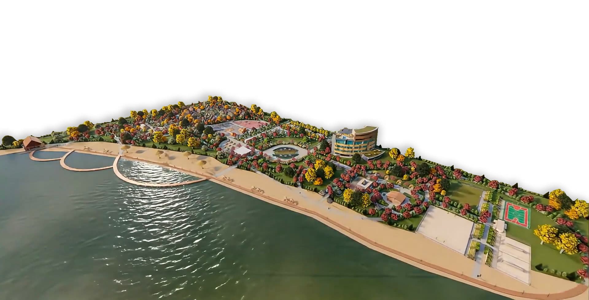 Kızılay Camp Area Master Plan diagram showing zone distribution across the 90,000 m² site